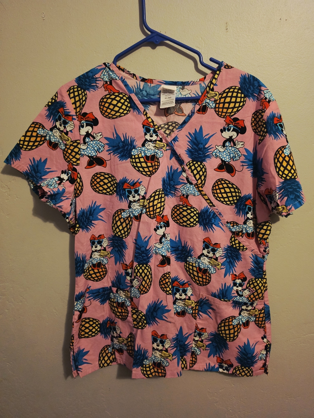 Disney Pink Minnie Mouse Pineapple Print Tee